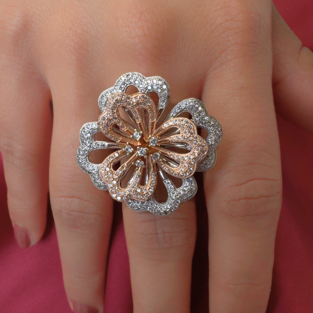 Zehra Bloom Sterling Silver Luxury Ring