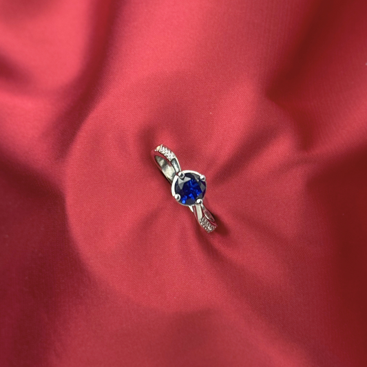 Blue Suave – Clean Gemstone Statement Ring in 92.5 Sterling Silver