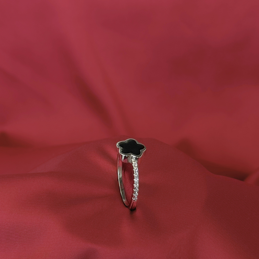Noir Fleur – 92.5 Sterling Silver Ring