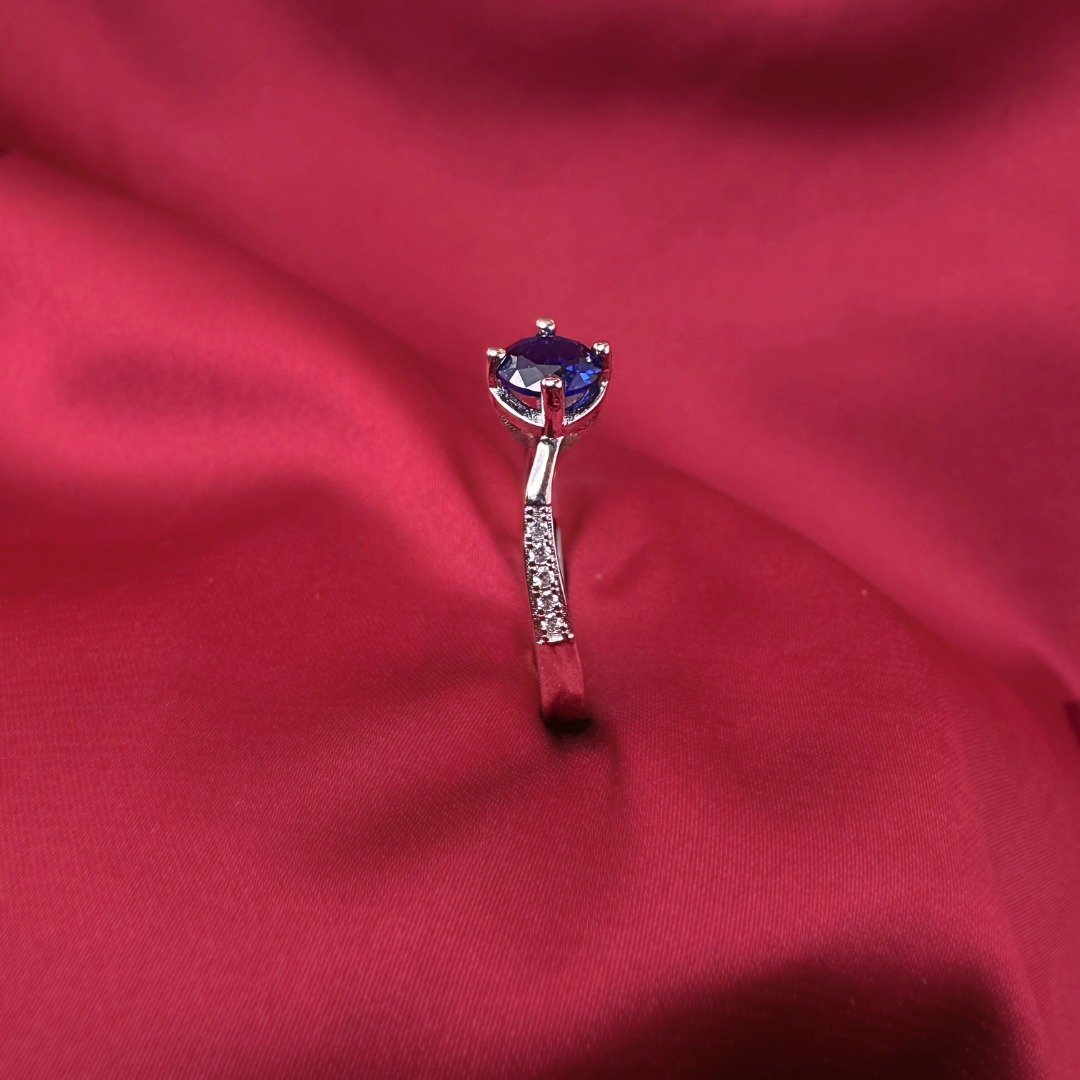 Blue Suave – Clean Gemstone Statement Ring in 92.5 Sterling Silver