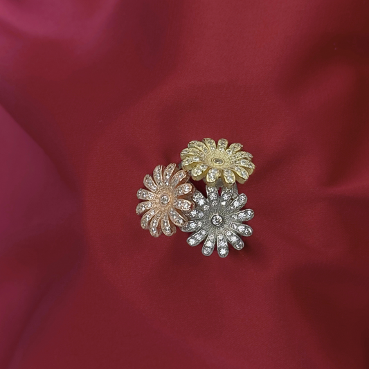 Petal Empress Sterling Silver Statement Ring