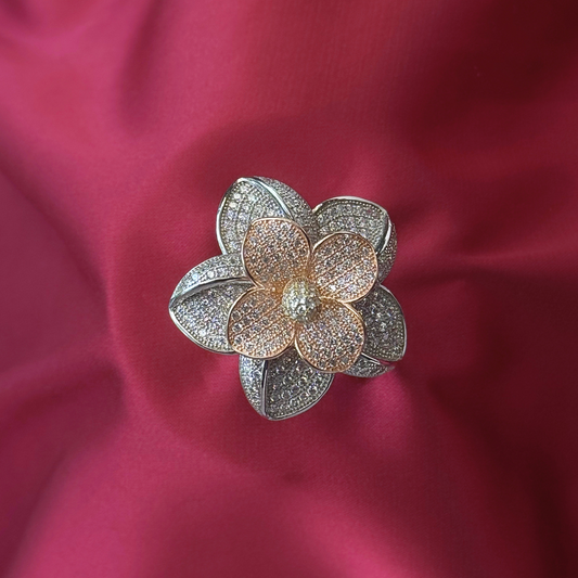 Petal Whirl Eternal Sterling Silver Ring