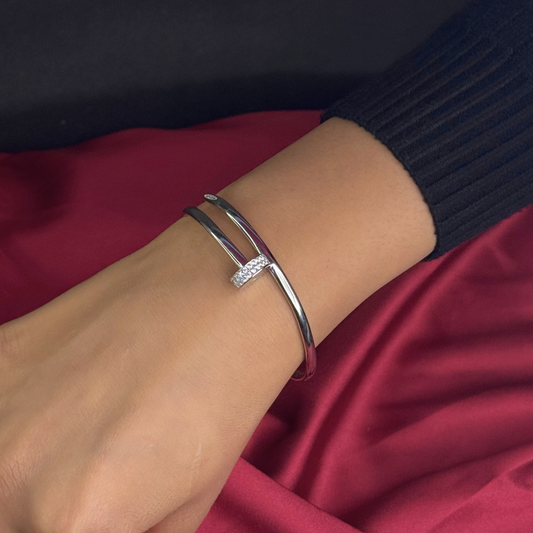 Ira Silver Cuff – Sleek & Sculpted Strength Jewelry